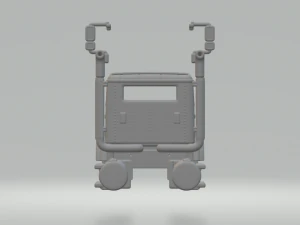 International HX520 cabin 3D Print Model
