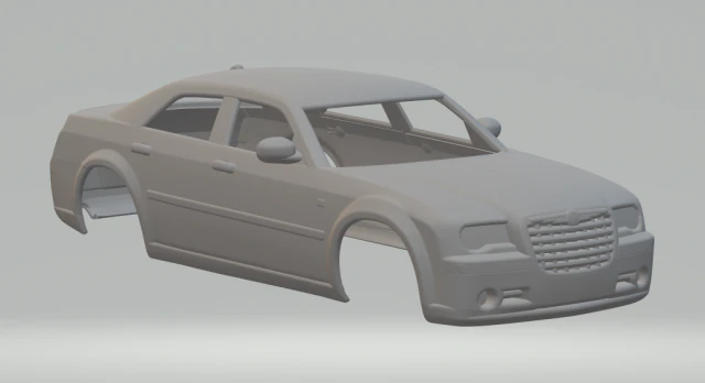Chrysler 300c sedan 2009 3D Print Model .c4d .max .obj .3ds .fbx .stl .blend