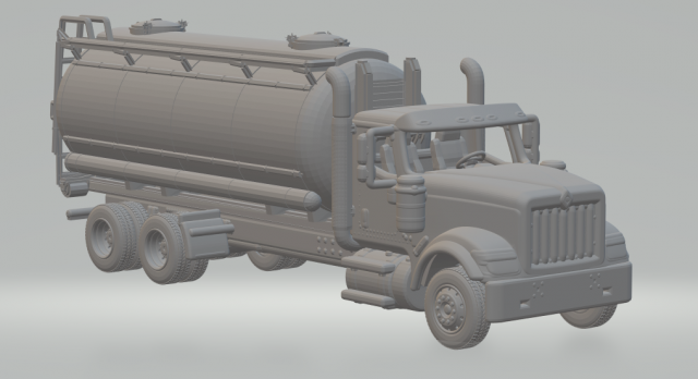 INTERNATIONAL HX TANK Modèles 3D en vedette .c4d .max .obj .3ds .fbx .stl .blend 