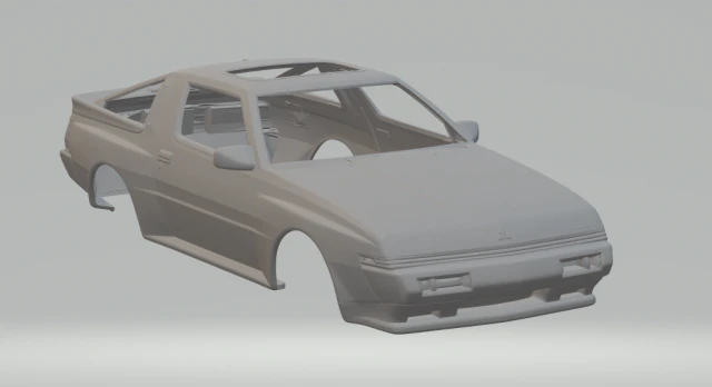 Mitisubishi starion 3D Print Model .c4d .max .obj .3ds .fbx .stl .blend