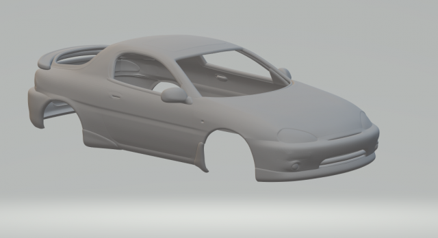 Mazda mx3 3D Print Model .c4d .max .obj .3ds .fbx .stl .blend 