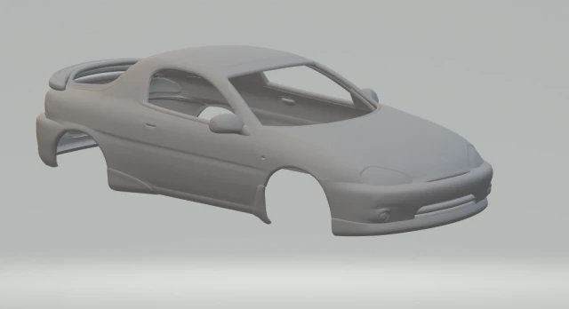 Mazda mx3 3D Print Model .c4d .max .obj .3ds .fbx .stl .blend 