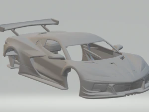 Coche de carreras chevrolet corvette c8 Modelo de impresión 3D