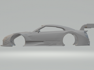 Nissan gtr race car 3D Baskı Modeli