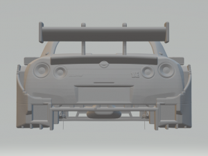Nissan gtr race car 3D Baskı Modeli