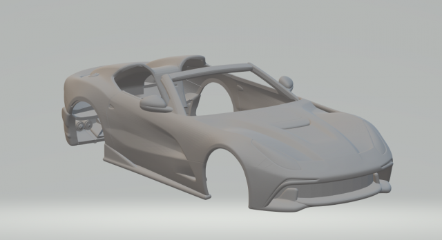 Ferrari F12 TRS Modelo de impresión 3D .c4d .max .obj .3ds .fbx .stl .blend 