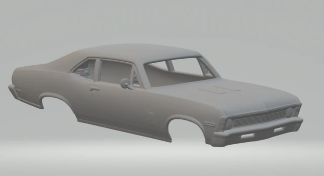 Chevrolet nova 3D Print Model .c4d .max .obj .3ds .fbx .stl .blend 
