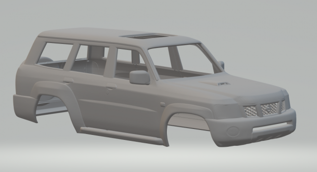 Nissan patrol mk5 2004 3D-printmodel .c4d .max .obj .3ds .fbx .stl .blend 