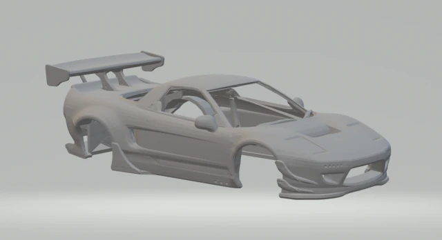 Honda nsx rocket bunny 3D Print Model .c4d .max .obj .3ds .fbx .stl .blend