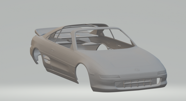 Toyota mr2 gt 95 3D Print Model .c4d .max .obj .3ds .fbx .stl .blend 