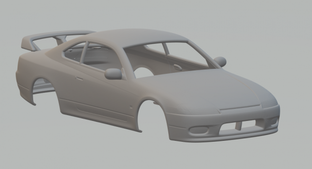 Nissan sivia s15 3D-Druckmodell .c4d .max .obj .3ds .fbx .stl .blend 