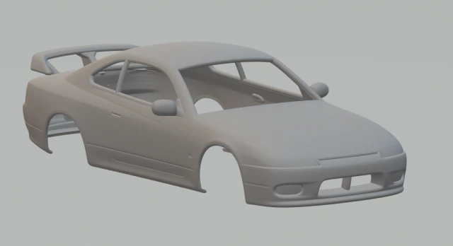 Nissan sivia s15 3D Print Model .c4d .max .obj .3ds .fbx .stl .blend 