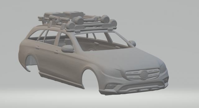MERCEDES-BENZ E 350 D 4MATIC TERRAIN Model Cetak 3D .c4d .max .obj .3ds .fbx .stl .blend