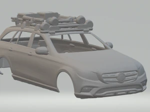 MERCEDES-BENZ E 350 D 4MATIC 지형 3D 프린트 모델