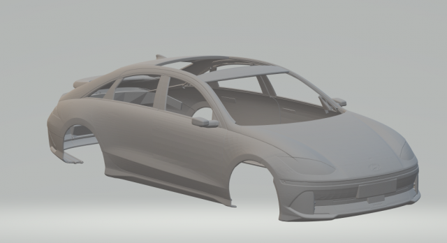Hyundai ioniq 6 Modelo de impresión 3D .c4d .max .obj .3ds .fbx .stl .blend 
