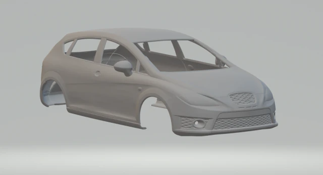 SEAT CUPRA 3D Print Model .c4d .max .obj .3ds .fbx .stl .blend 