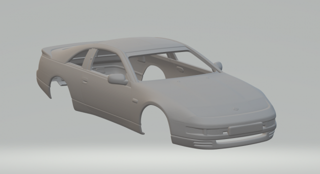 Nissan 300zx mk2 3D 打印模型 .c4d .max .obj .3ds .fbx .stl .blend