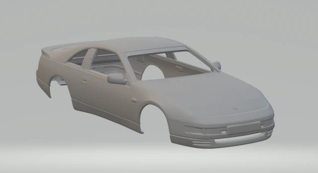 Nissan 300zx mk2 3D Print Model .c4d .max .obj .3ds .fbx .stl .blend
