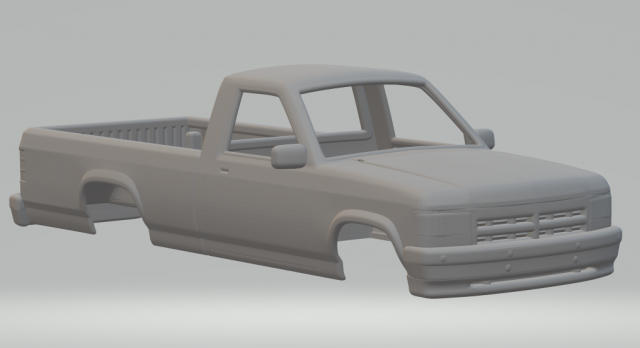 Dodge dakota mk1 Modelo de impresión 3D .c4d .max .obj .3ds .fbx .stl .blend 