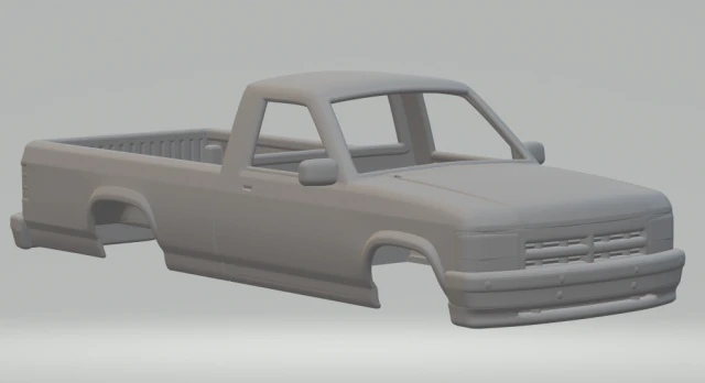 Dodge dakota mk1 3D Print Model .c4d .max .obj .3ds .fbx .stl .blend 