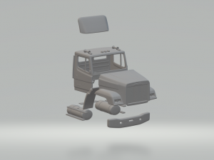Freightliner FLC112 cabin 3D Принт Модель