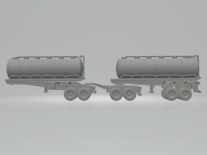 Double trailer tank brazilian Modello di stampa 3D