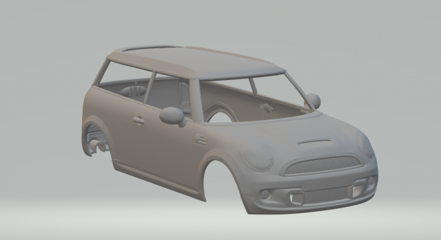 COOPER WORKS CLUBMAN 2011 3D Baskı Modeli .c4d .max .obj .3ds .fbx .stl .blend 