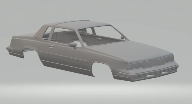 CUTLASS COUPE SUPREME BROUGHAM 1987 3D Print Model .c4d .max .obj .3ds .fbx .stl .blend 
