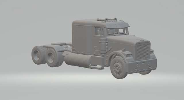 Freightliner FLD Classic Modelo de impresión 3D .c4d .max .obj .3ds .fbx .stl .blend 