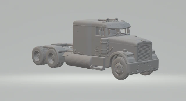 Freightliner FLD Cl&aacute;sico Modelo de impresión 3D .c4d .max .obj .3ds .fbx .stl .blend 