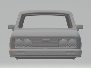 Fiat 132 sedan 3D Print Model