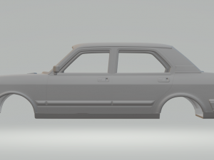 Fiat 132 sedan 3D Print Model