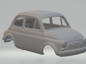 Fiat Abarth 595 3Dプリントモデル