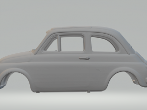 Fiat Abarth 595 3Dプリントモデル