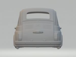 Fiat Abarth 595 3Dプリントモデル