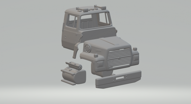 LN8000 cabin 3D Print Model .c4d .max .obj .3ds .fbx .stl .blend 