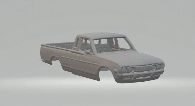 Datsun 620 kingcab 3D Print Model .c4d .max .obj .3ds .fbx .stl .blend 