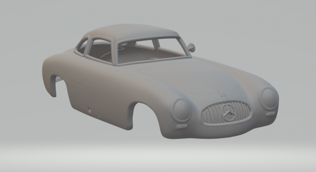 Mercedes-Benz SL-class Mk1 1952 3D 打印模型 .c4d .max .obj .3ds .fbx .stl .blend 