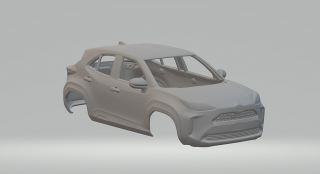 Toyota Yaris Cross 3Dプリントモデル .c4d .max .obj .3ds .fbx .stl .blend 