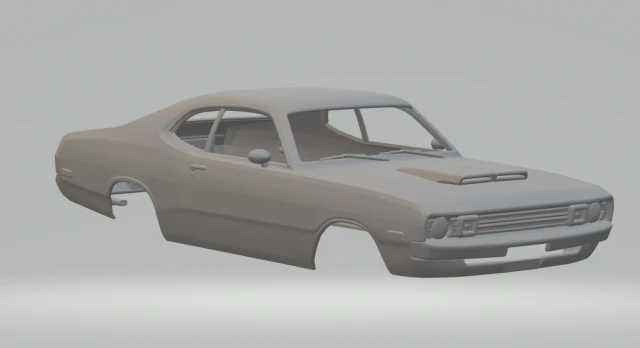 Dodge demon 3D Print Model .c4d .max .obj .3ds .fbx .stl .blend 