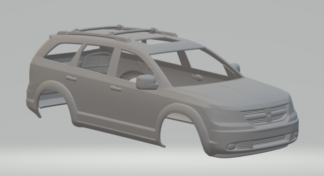 Dodge journey 3D Print Model .c4d .max .obj .3ds .fbx .stl .blend 