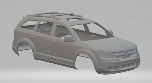 Dodge journey 3D Print Model .c4d .max .obj .3ds .fbx .stl .blend 