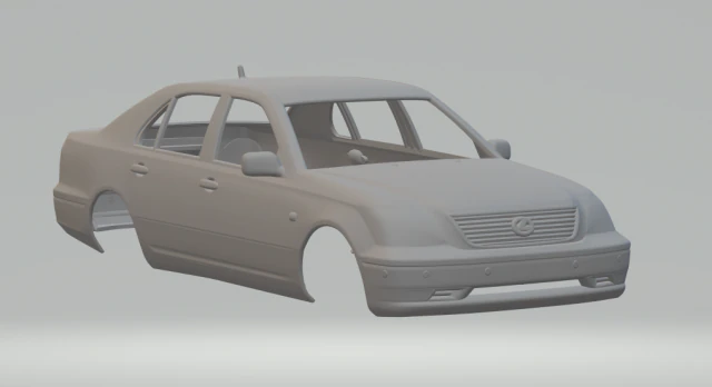 Lexus ls 2003 3D Print Model .c4d .max .obj .3ds .fbx .stl .blend