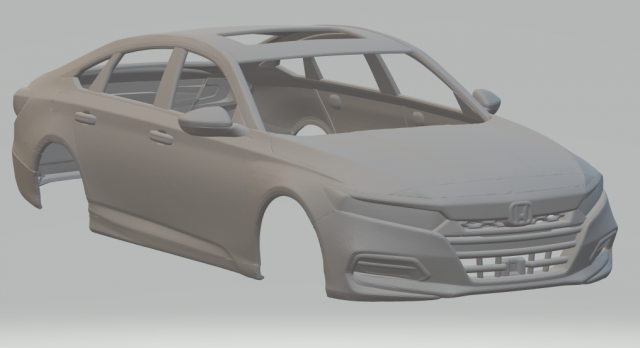 Honda accord 2020 3D 打印模型 .c4d .max .obj .3ds .fbx .stl .blend 
