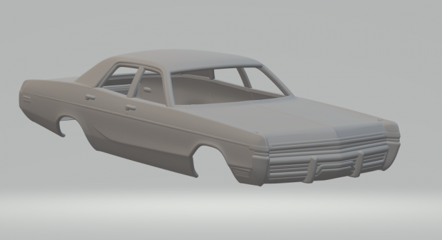 Dodge monaco 72 3D Print Model .c4d .max .obj .3ds .fbx .stl .blend 