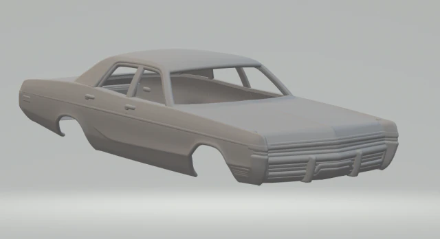 Dodge monaco 72 3D Print Model .c4d .max .obj .3ds .fbx .stl .blend 