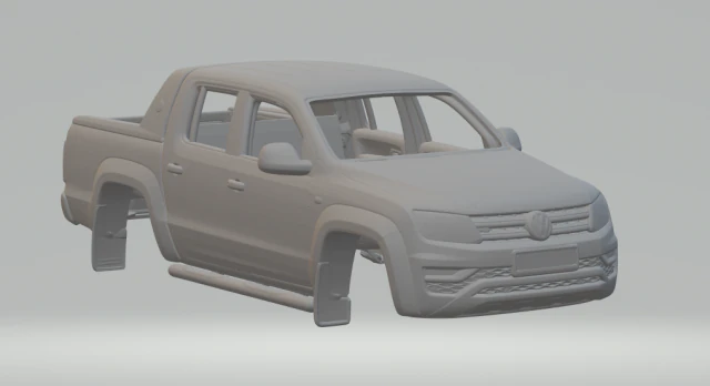 Volkswagen amarok 3D Print Model .c4d .max .obj .3ds .fbx .stl .blend 