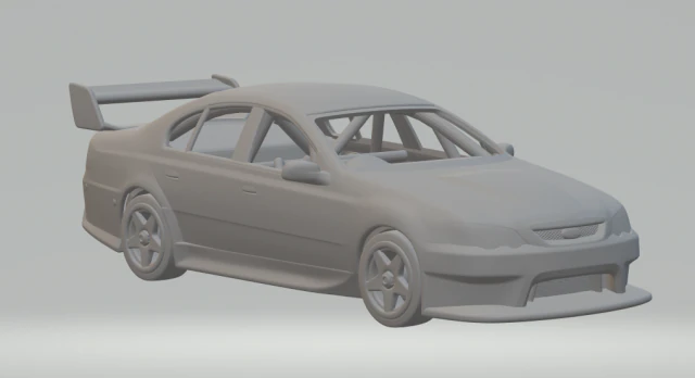 Falcon supercars kit 3D Print Model .c4d .max .obj .3ds .fbx .stl .blend
