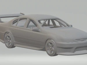 Paket supercar Falcon Model Cetak 3D