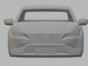 Peugeot 408 3D Print Model